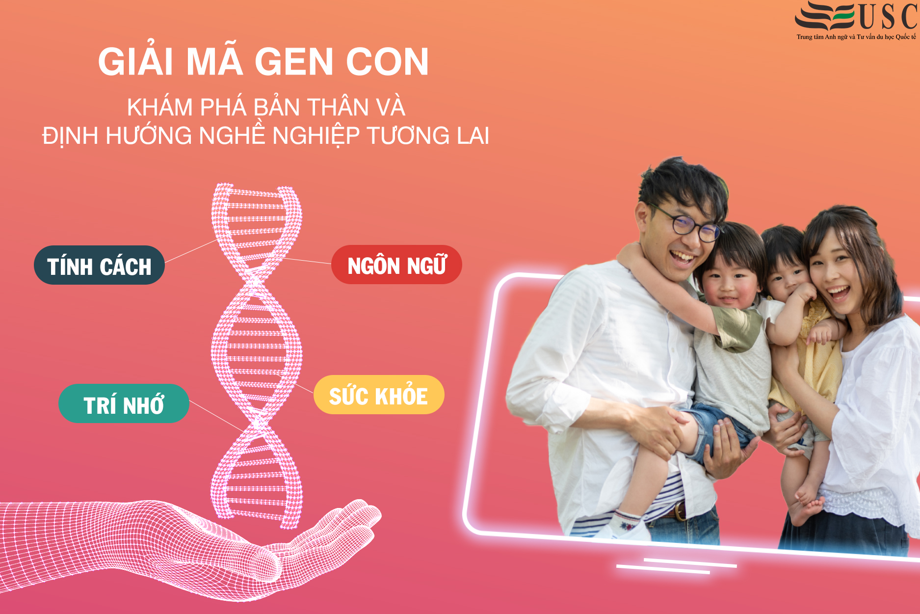 CHƯƠNG TRÌNH XÉT NGHIỆM GIẢI MÃ GEN MIỄN PHÍ - ĐỊNH VỊ BẢN THÂN TƯƠNG LAI