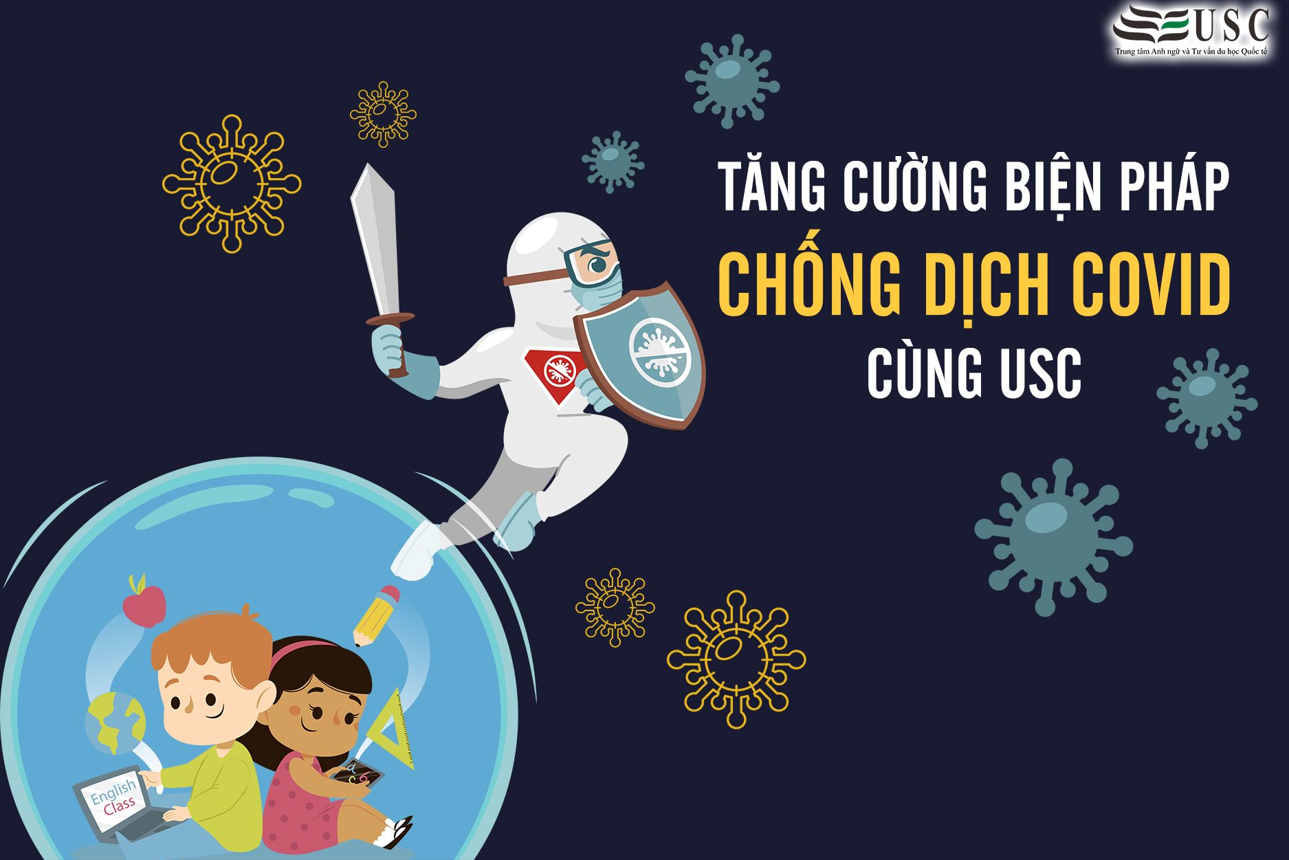 TĂNG CƯỜNG PHÒNG CHỐNG DỊCH COVID-19 CÙNG USC