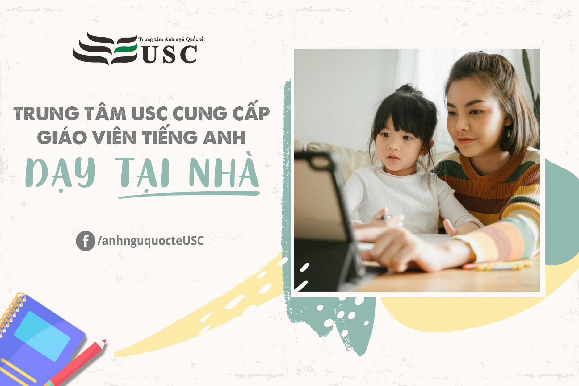 TRUNG TÂM USC CUNG CẤP GIÁO VIÊN TIẾNG ANH DẠY TẠI NHÀ