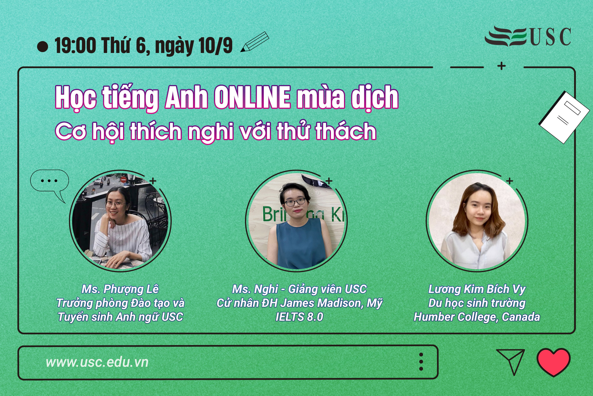 LIVESTREAM: 19:00 Thứ 6, Ngày 10-9 HỌC TIẾNG ANH ONLINE MÙA DỊCH: CƠ HỘI THÍCH NGHI VỚI THỬ THÁCH