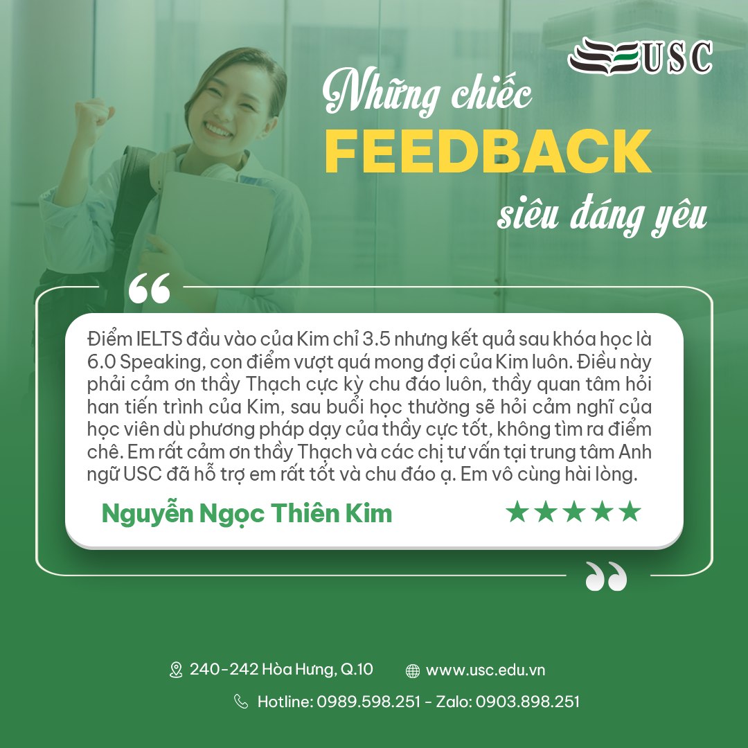 FEEDBACK SIÊU ĐÁNG YÊU TỪ NGUYỄN NGỌC THIÊN KIM