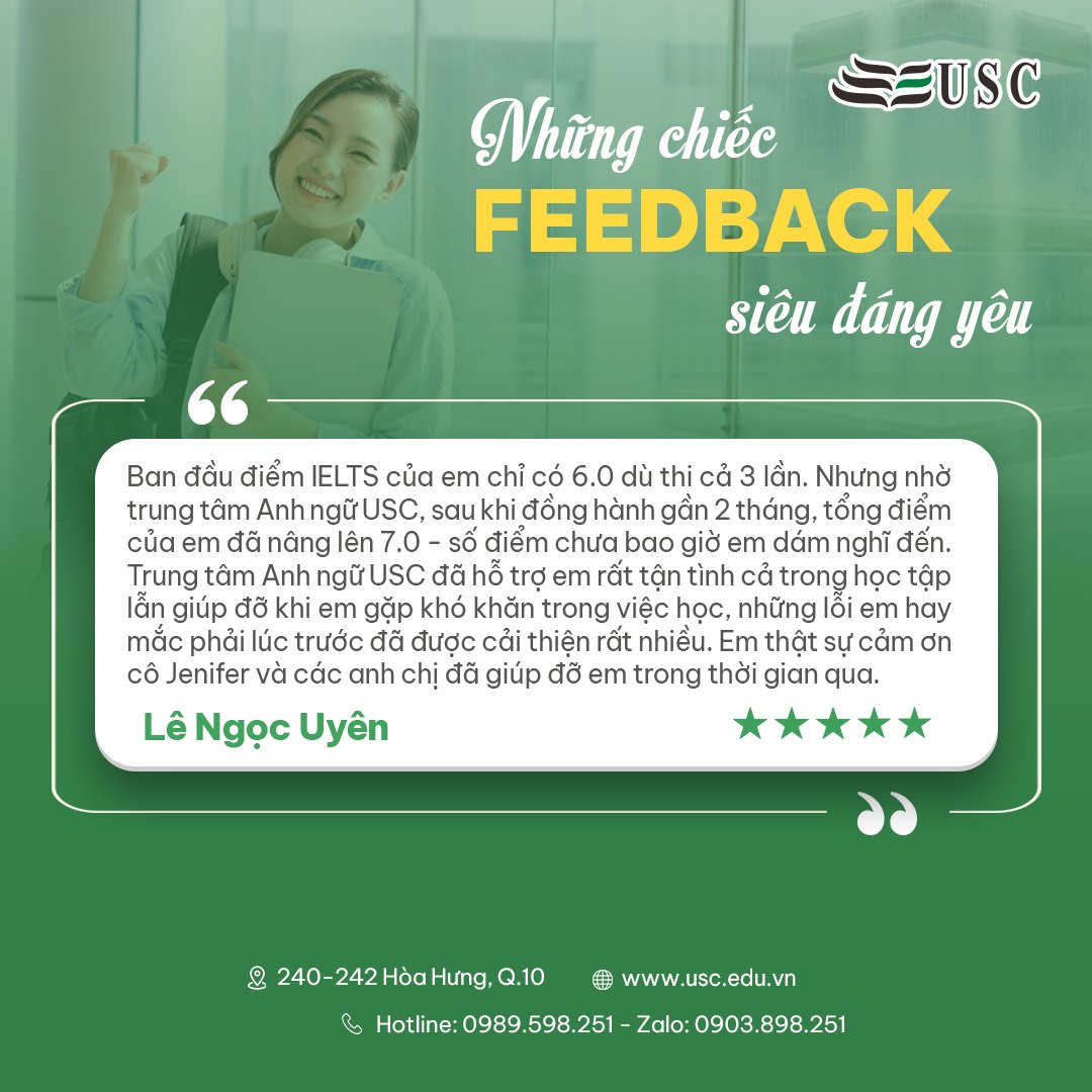 FEEDBACK SIÊU ĐÁNG YÊU TỪ LÊ NGỌC UYÊN