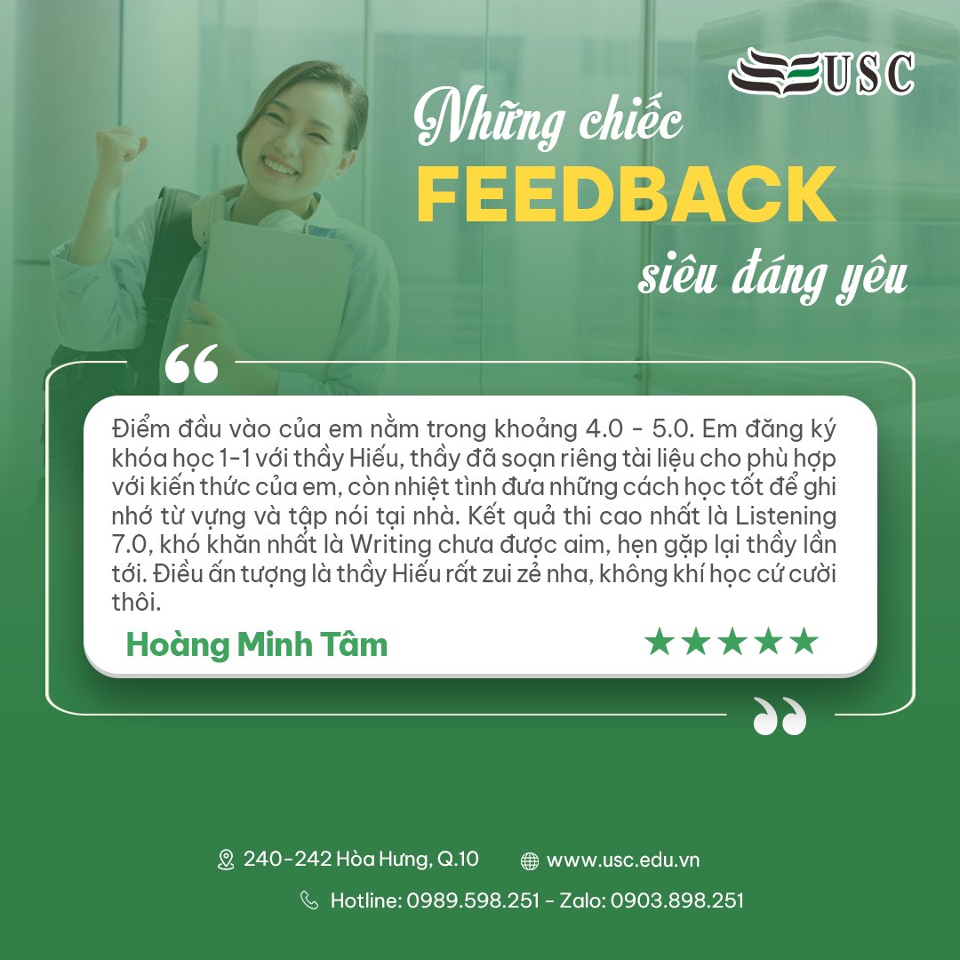 FEEDBACK SIÊU ĐÁNG YÊU TỪ HOÀNG MINH TÂM