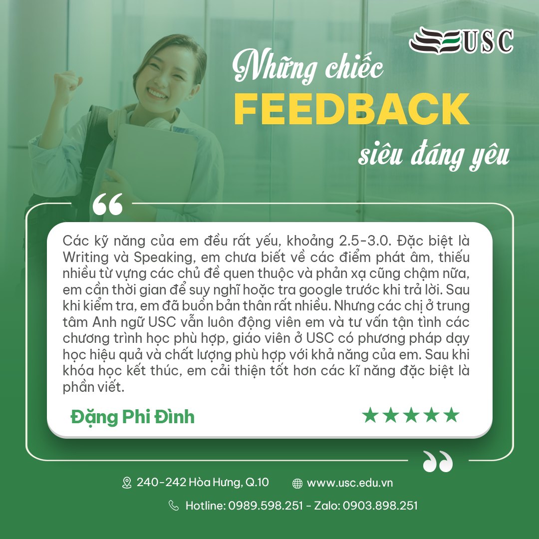 FEEDBACK SIÊU ĐÁNG YÊU TỪ ĐẶNG PHI ĐÌNH