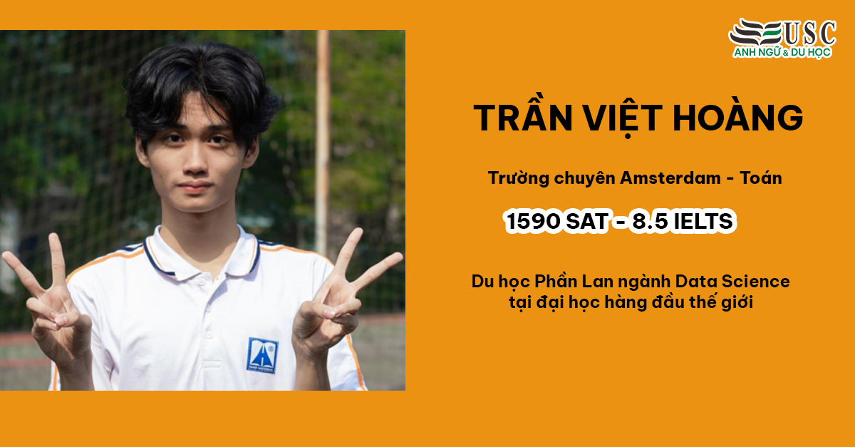 Nam Sinh Gây Ấn Tượng Với Điểm 8.5 IELTS và Top 1% Điểm SAT Thế Giới