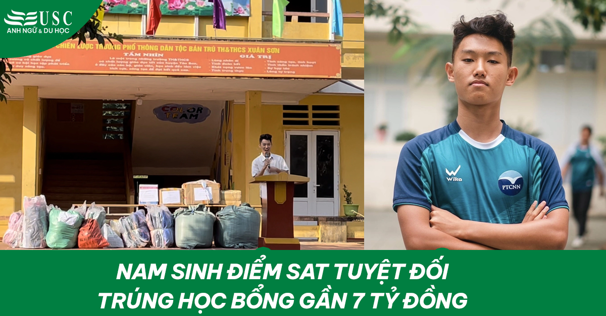 Nam sinh điểm SAT tuyệt đối trúng học bổng gần 7 tỷ đồng