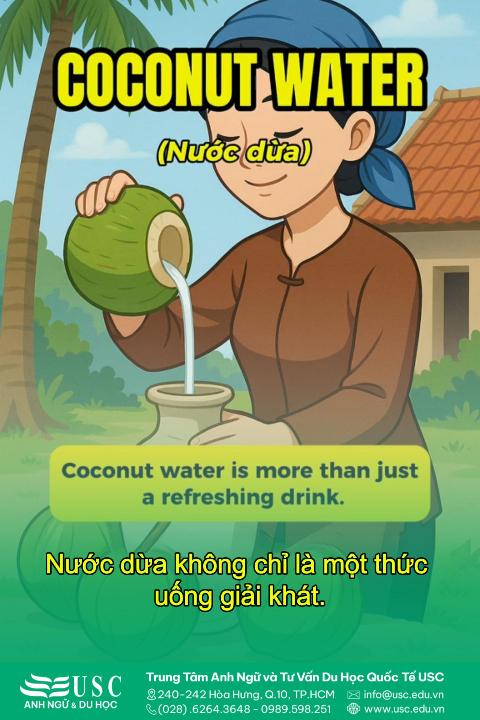 🥥🥰 Bạn có từng tự hỏi tại sao nước dừa lại được người Việt yêu thích đến vậy? 🎧 Cùng USC luyện nghe tiếng Anh và biến trải nghiệm học thành niềm vui mỗi ngày.