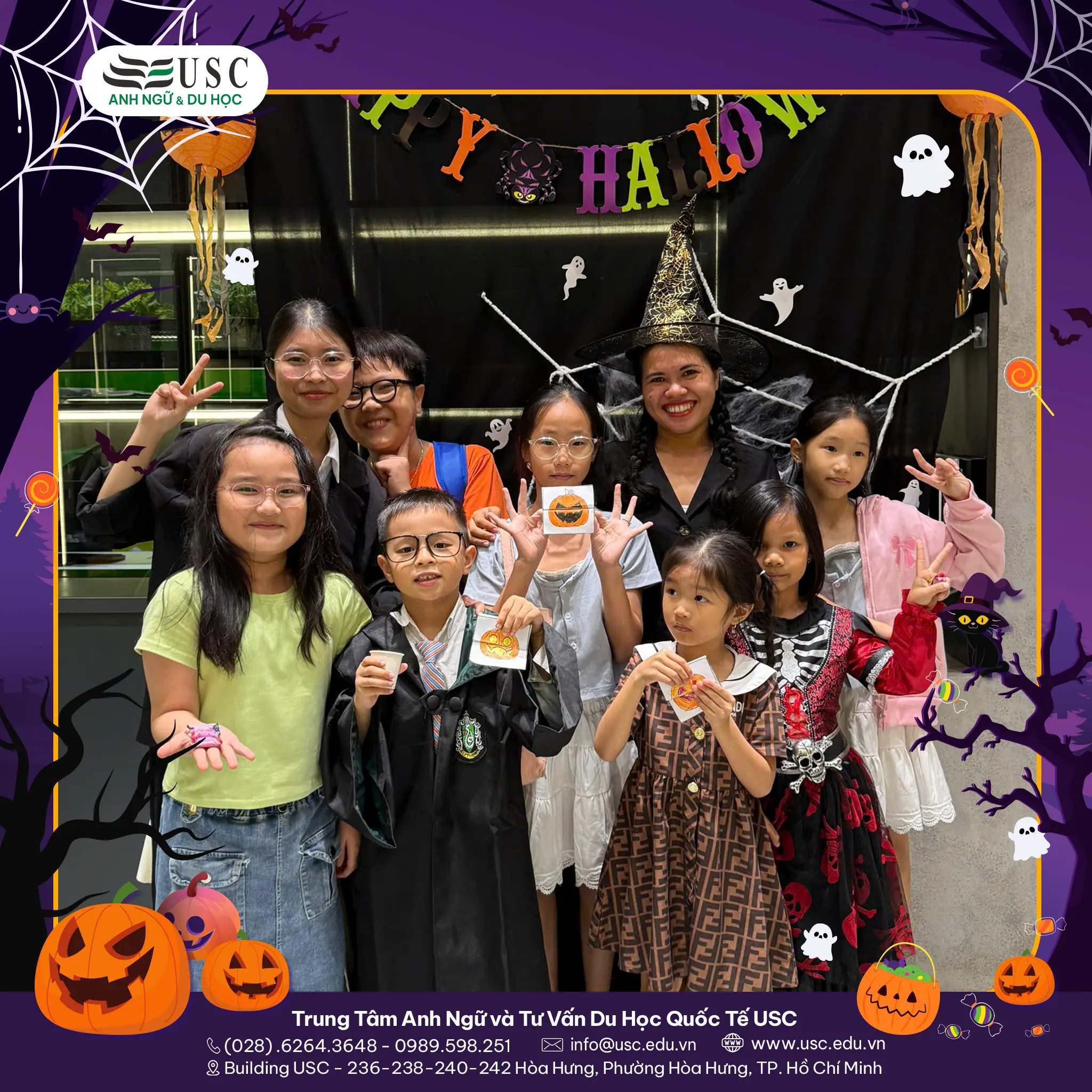 HALLOWEEN NGẬP TRÀN NIỀM VUI TẠI TRUNG TÂM ANH NGỮ QUỐC TẾ USC