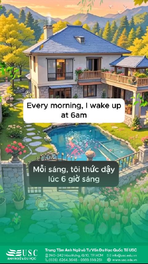 🎒 "Daily Routine" – chủ đề quen mà khó trong IELTS speaking! 👉 Cùng USC luyện trả lời chủ đề "Talk About Your Daily Routine" để nói trôi chảy và tự tin hơn trong kỳ thi.