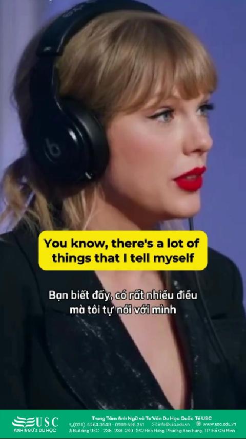 🎧 Lắng nghe "Nữ hoàng nhạc pop" Taylor Swift chia sẻ bí quyết vượt qua áp lực nghề nghiệp để luyện nghe tiếng Anh.  🎭 Hãy sáng tạo không ngừng, đừng để sợ hãi hay chỉ trích ngăn cản bạn!