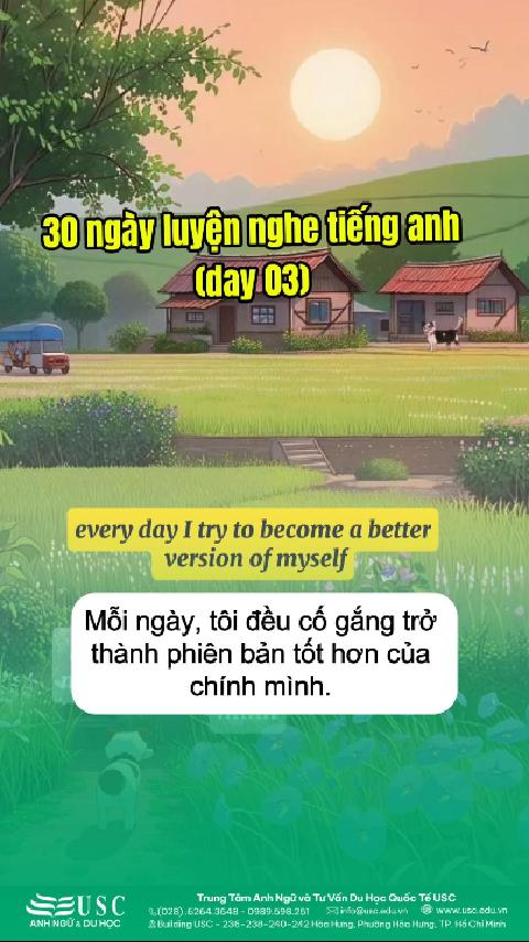 [POV] Bạn thức dậy với mục tiêu rõ ràng: Trở thành phiên bản tốt hơn để đạt được cuộc sống mình muốn! 🏆 🎧 Cùng USC luyện nghe tiếng Anh vài phút mỗi ngày để giữ sự kỷ luật và tiến xa hơn mỗi ngày.