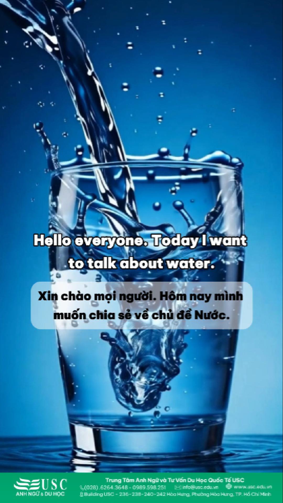 🌊 ”How is water important to you?“ – câu hỏi dễ mất điểm vì trả lời chung chung, thiếu ví dụ cụ thể 💯 👉 Cùng USC luyện nghe tiếng Anh để luyện cách nói tự nhiên trong IELTS Speaking.