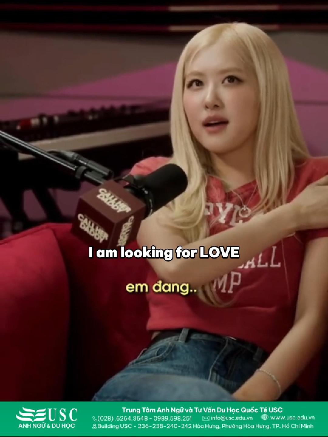 Rosé (Blackpink) trả lời một câu mà fan nghe xong đứng hình luôn! O.O 👉Luyện nghe tiếng Anh cùng USC qua buổi phỏng vấn đang gây xôn xao trên TikTok.