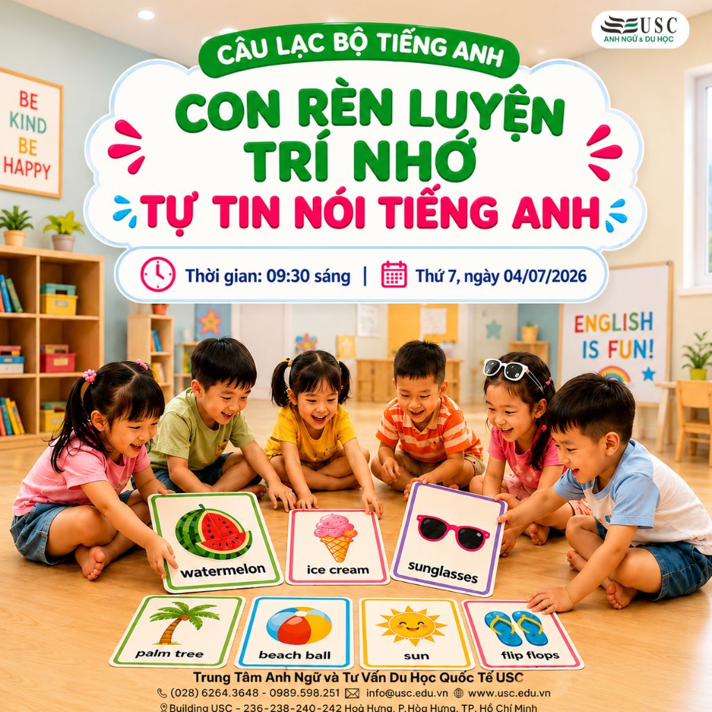 SÂN CHƠI MÙA HÈ CỰC CHILL: GIÚP TRẺ RÈN LUYỆN TRÍ NHỚ, TỰ TIN NÓI TIẾNG ANH