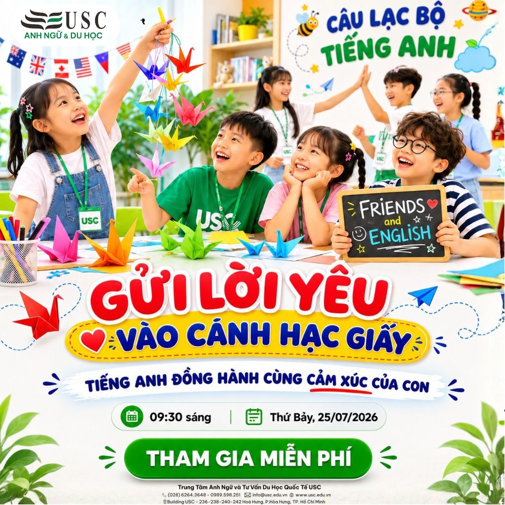 NẾU CÁNH HẠC GIẤY CÓ THỂ GỬI THƯ, CON SẼ GỬI TÂM THƯ TIẾNG ANH GÌ VÀO ĐÓ?