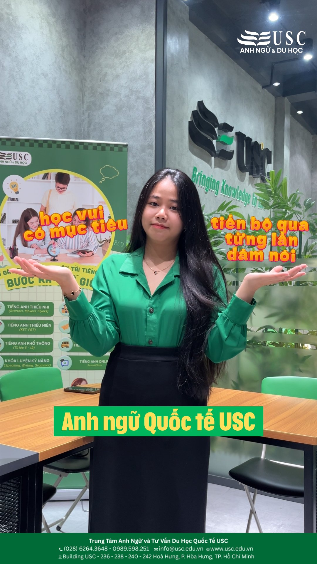 🤩 Đột nhập lớp học USC: Luyện phản xạ chớp nhoáng, phát âm chuẩn xịn cùng giáo viên nước ngoài. Ba mẹ lưu ngay lại nhé! 👇