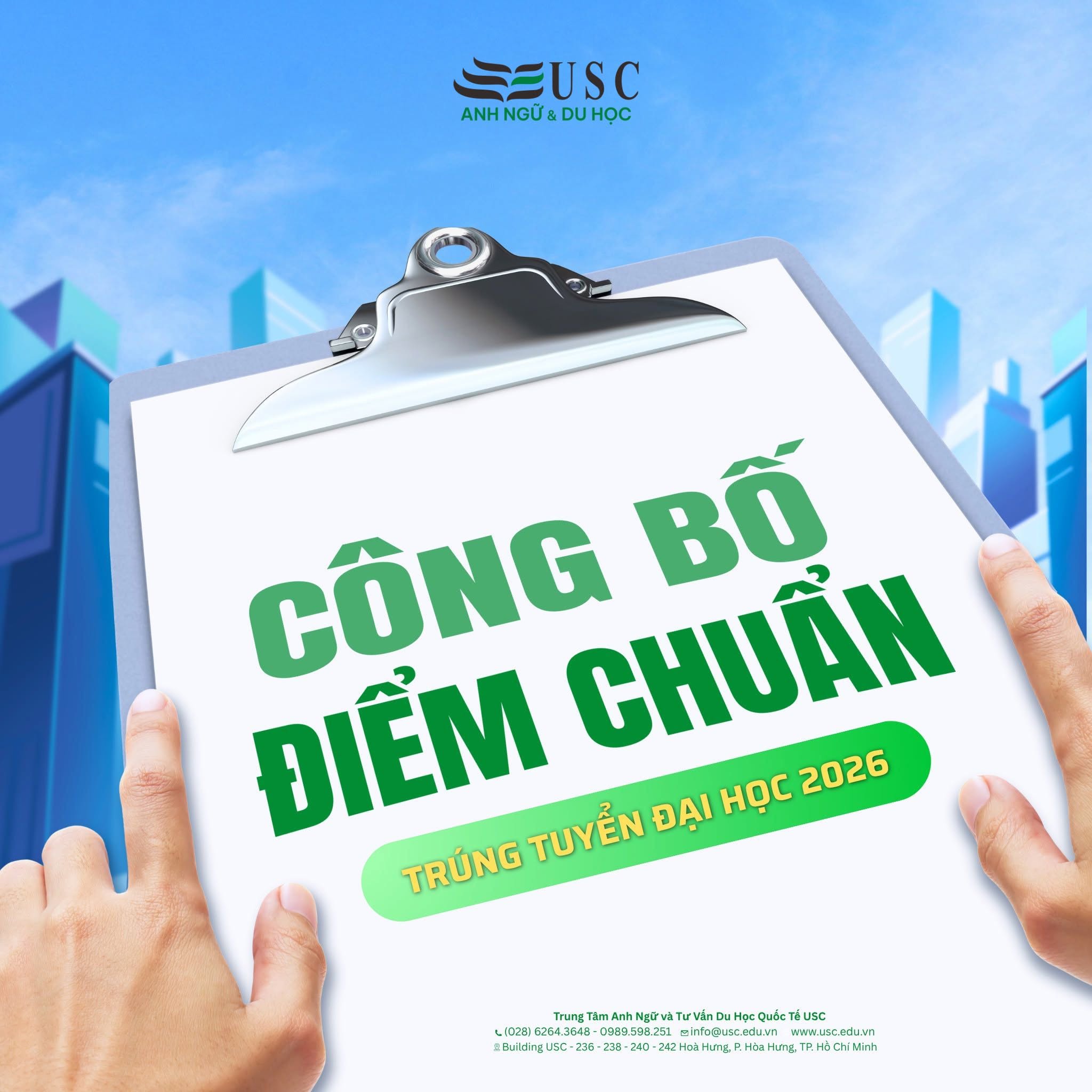 Đã có điểm chuẩn xét tuyển Đại học 2026!