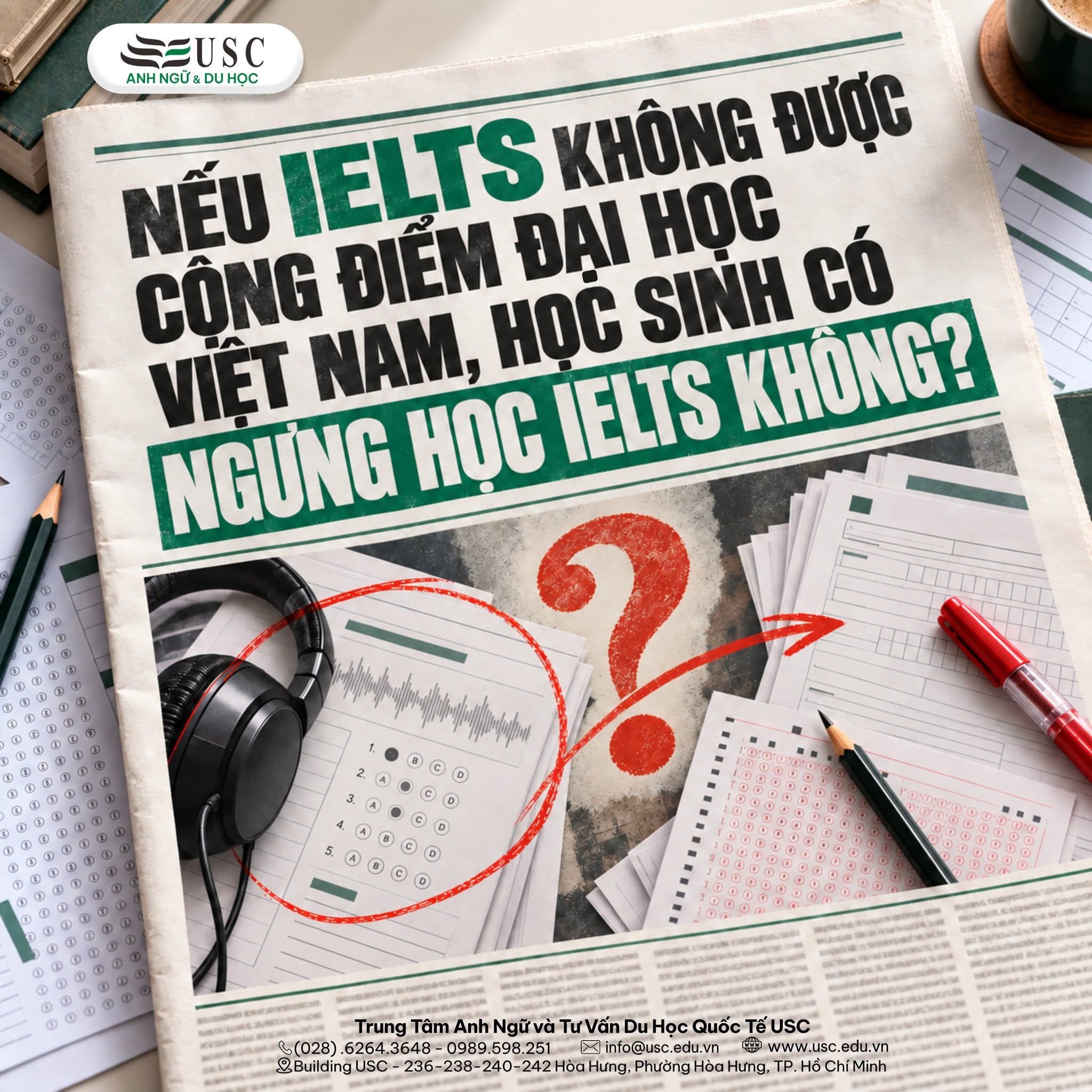 NẾU IELTS KHÔNG ĐƯỢC CỘNG ĐIỂM ĐẠI HỌC VIỆT NAM, HỌC SINH CÓ NGƯNG HỌC IELTS KHÔNG?